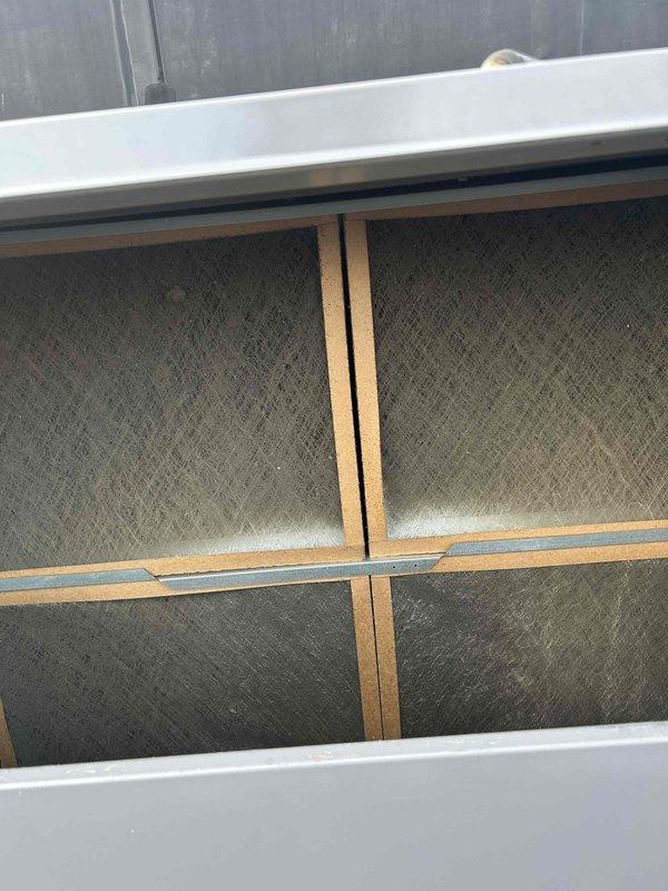 Responded to callback for inoperative lobby thermostat and comfort issues. Diagnosed and replaced dirty air filters causing airflow restriction. Verified proper operation of replacement Honeywell thermostat displaying 66°F with 70°F setpoint in heat mode. System now functioning correctly and maintaining desired temperature.