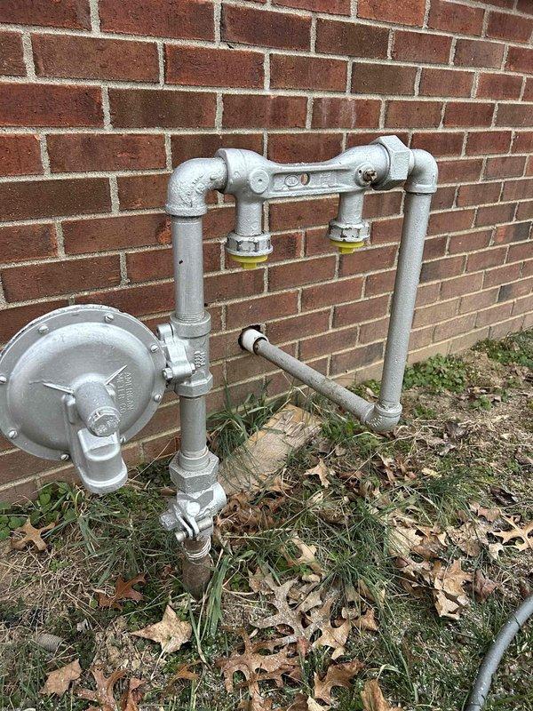 Performed scheduled Care Plan Tune Up on AC/GF unit located in tight crawl space. Conducted amperage testing with Fieldpiece SC440 clamp meter, confirming proper electrical readings (37.4/0.2). Inspected gas line installation and pressure regulator for correct operation. Replaced 16x25x1 filter as part of maintenance service.