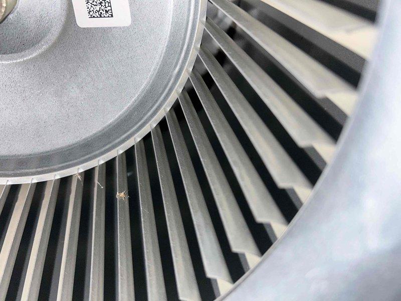 Performed scheduled Care Plan Tune Up on AC/GF system in basement. Conducted electrical diagnostics with multimeter showing proper voltage readings of 2.2V. Inspected and cleaned fan assembly, ensuring proper operation of the blower component. Customer will provide 20x25x1 filters as discussed.