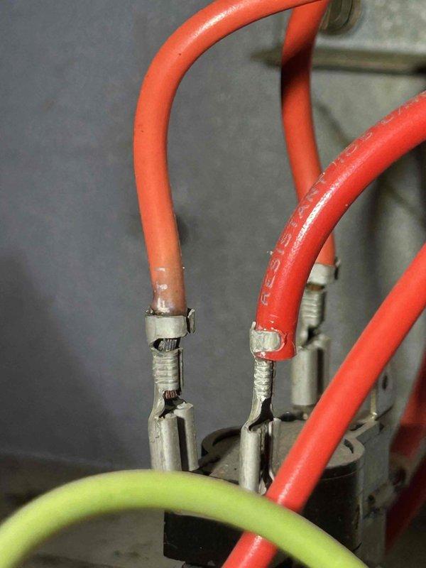 Responded to no-heat service call for 10+ year old electric HVAC system that was not operating. Diagnosed faulty contactors showing significant wear and electrical connection degradation. Removed damaged electrical components and installed new contactors with proper wiring connections to restore system operation.