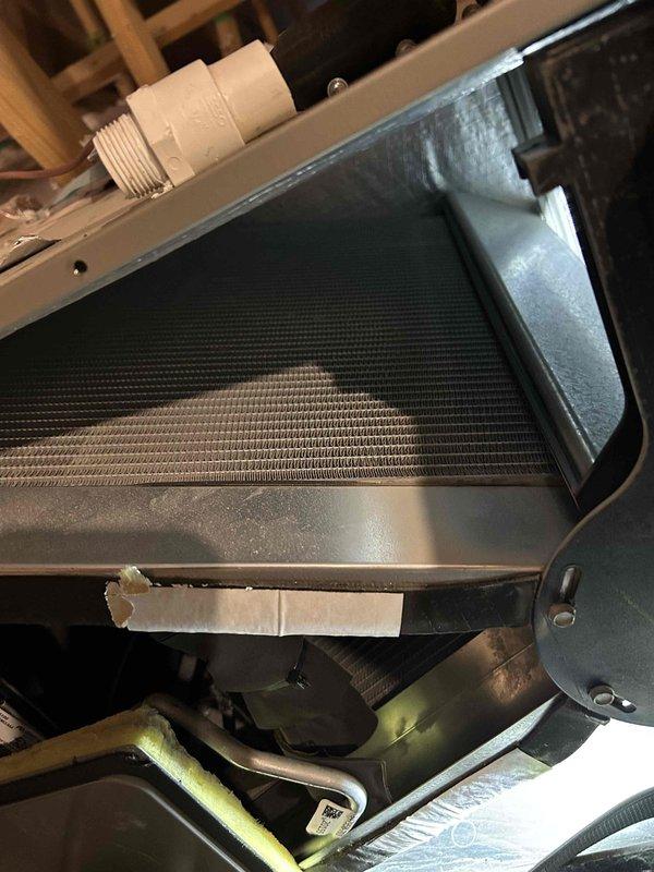 Responded to no-heat service call on a 2-year-old Carrier electric system. Diagnostic testing revealed heat exchanger temperature of 165°F, confirming proper operation. Inspected attic-located indoor unit and verified system functionality. Recommended regular filter maintenance to prevent future issues.