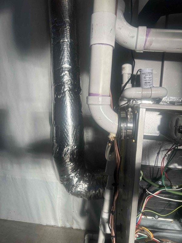 Responded to customer report of gas odor when accessing furnace filter. Conducted thorough inspection, confirmed gas leak presence. Instructed customer to contact gas company immediately for emergency response while system remained in potentially hazardous condition. Documented system condition with photos showing gas valve, plumbing connections, and electrical components for reference.