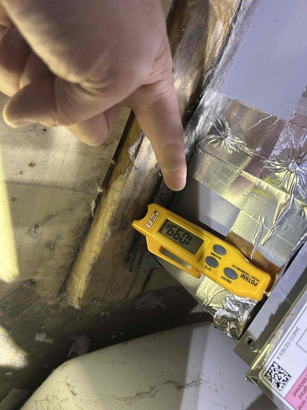 Completed Club Duo maintenance service on two HVAC systems (upstairs and basement units). Performed temperature differential testing with readings of 86.4°F, indicating proper cooling performance. Inspected and tested capacitor (Supco brand) during service, finding it within acceptable operating parameters. Customer provided their own filters as noted.