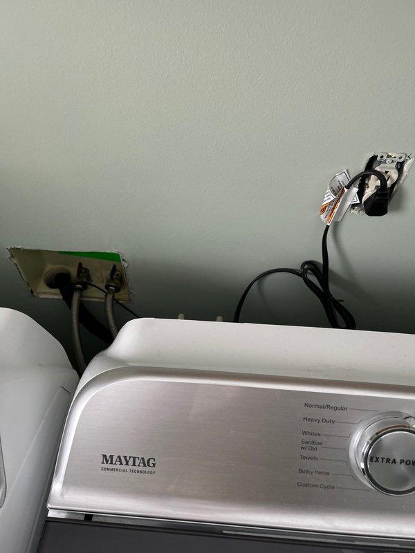 Conducted inspection of reported plumbing issues. Examined washing machine installation where customer reported noise during operation; determined standpipe was inadequately secured and installed proper pipe bracing to eliminate vibration noise. Inspected leaking toilet on main floor; found deteriorated flapper valve causing tank-to-bowl leakage and replaced with new flapper. Also addressed toilet rocking issue by installing new wax ring and properly securing toilet base to floor.