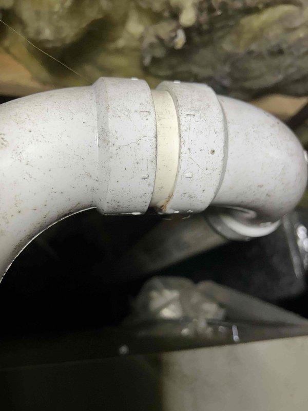 Performed Care Plan Tune Up on AC/GF unit located in crawlspace. Inspected condensate drain system, noting minor condensation on PVC piping connections. Replaced 16x25x1 filters included in care plan. System functioning properly after service completion.