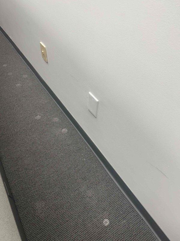 Disconnected desk whips from cubicle workstations as requested by moving company. Verified proper disconnection of all electrical fixtures and confirmed outlets were left in safe condition. Documented work with photos showing the wall fixtures and floor connections prior to completion.