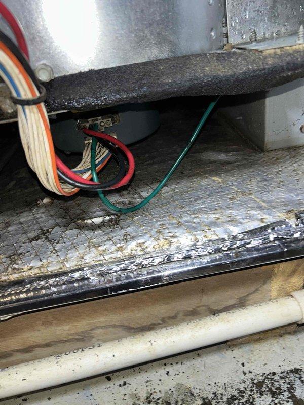 Completed full cleaning service on upstairs air handler, removing accumulated dust and debris from components and housing. Installed soft start kits on both compressors to reduce startup current draw and extend equipment life. System restored to proper operating condition with all electrical connections verified.