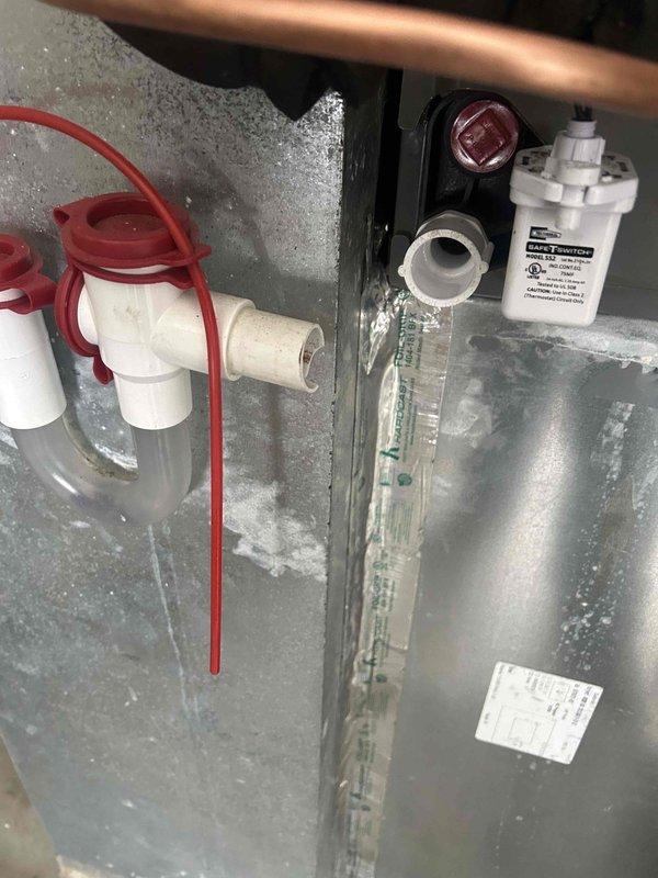 Successfully completed warranty replacement of the indoor TXV. Observed frost/condensation buildup on components prior to repair, indicating refrigerant flow restriction. System now operating with proper refrigerant flow and no moisture issues after installation.