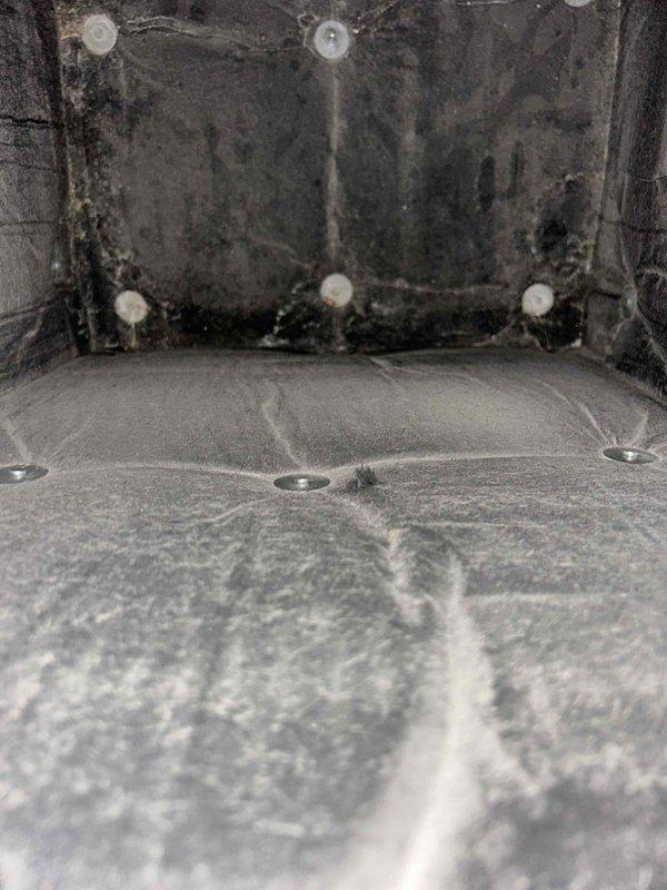 Responded to customer-reported noise issue from Carrier HVAC system. Inspection revealed severe mold and dirt accumulation within the air handler compartment requiring thorough cleaning. Performed comprehensive system cleaning to eliminate contaminants and restore proper airflow, which successfully resolved the noise complaint.