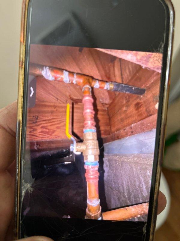 Replaced failed Delta shower valve that had frozen and burst with new Delta valve and remodel plate. Identified partial failure of main water shutoff valve during service. Verified complete repair with leak check and functionality test of new shower components.