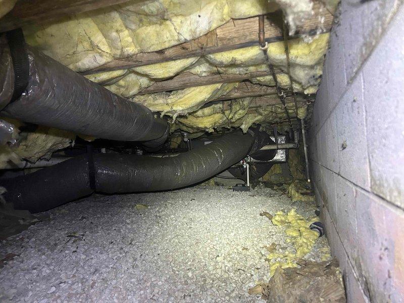 Performed scheduled Care Plan Tune Up on heat pump/air handler system located in crawlspace. Conducted electrical diagnostics with readings at 20.4 amps. Inspected ductwork and noted sagging insulation in crawlspace area. Current 14x14x1 filter in acceptable condition.