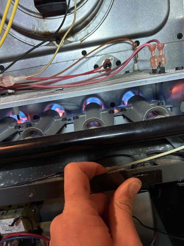 Performed annual tune-up on dual fuel system located in attic per Care Plan agreement. Inspected electrical connections and wiring, verified proper flame pattern and combustion in gas furnace, and confirmed system operation. All components functioning correctly with no issues detected.