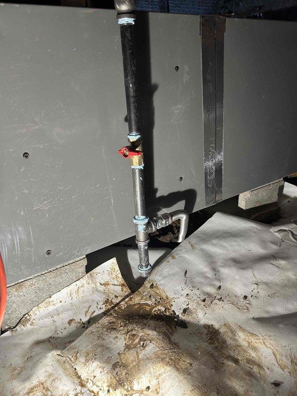 Successfully completed installation of a RUUD dual fuel system featuring a 14.3 SEER2 3-ton heat pump, 96% two-stage gas furnace, and 3-ton evaporator coil with proper ductwork modifications. System was pressure-tested with manometer confirming 35.0 reading, and gas line installation was completed with appropriate sleeving through wall penetrations as required.