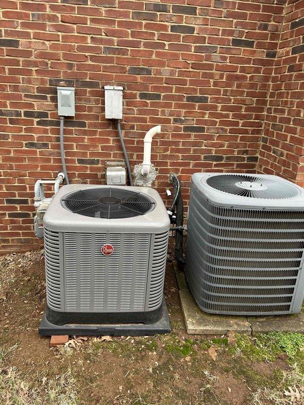 Successfully installed a Ruud 96% efficient 70K BTU two-stage gas furnace (model R962V0703A17M4SCAP) with PVC venting in the utility room, retaining the existing thermostat. System includes lifetime heat exchanger warranty, 10-year parts warranty, and 1-year labor warranty with maintenance plan.