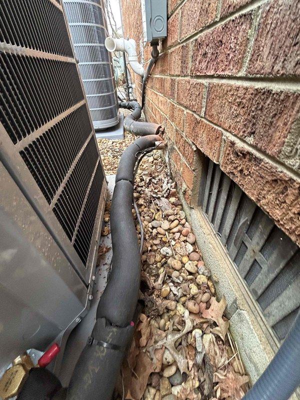 Successfully installed a complete 2nd floor HVAC system featuring a Carrier 80% Two Stage 70K BTU Gas Furnace (58TP0B070V14--12), Carrier 16.5 SEER2 2-ton Two Stage AC Unit (26TPA824W003), and Carrier 2-ton Evaporator Coil (CVAMA2417XMA). System was properly set up with all required components including transitions, filter rack, electrical connections, gas connections, and safety features, with measurements confirming proper operation.