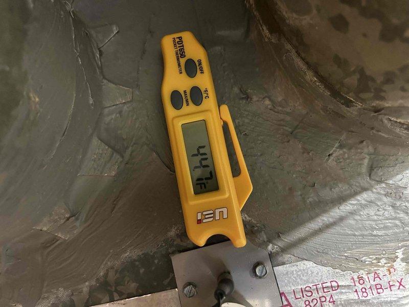 Performed routine spring maintenance on 2-year-old AC system. Conducted diagnostic testing with readings of 444 on UEi meter. System is functioning properly with all components in good working order; maintenance completed to manufacturer specifications to maintain warranty coverage through 2025.