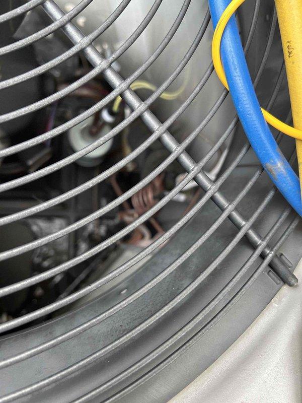 Performed annual Care Plan Tune Up on heat pump/air handler system located in attic. Conducted amperage testing of electrical components with readings at 0.63A, confirming proper operation. Inspected condenser unit and verified all connections. Customer will supply replacement filters as needed.