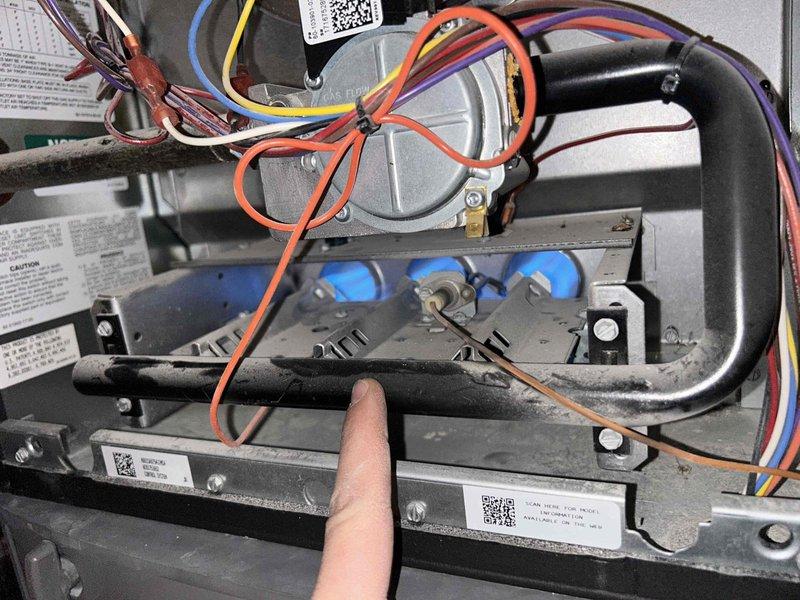 Performed routine Care Plan Tune Up on dual AC/GF systems located in basement. Conducted electrical testing with clamp meter to verify proper current draw (0.25A) and inspected internal components of furnace including wiring connections, control mechanisms, and gas burners. Systems functioning properly with no issues identified; customer changes filters quarterly as recommended.