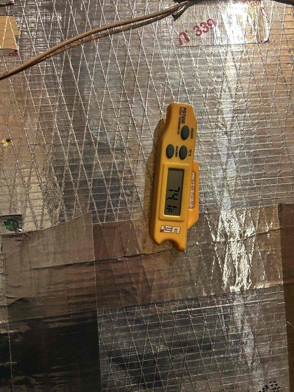 Performed scheduled Care Plan Tune Up on customer's system located in basement. Took temperature readings (71°) of insulated components and measured system pressure (818.6) using UEi testing equipment. Replaced 24x24x1 filter supplied by customer and verified proper operation of all components.