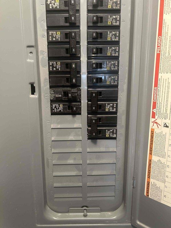 Installed new dedicated circuit in existing electrical panel and ran surface-mounted wire mold to kitchen area where a new receptacle was installed. Circuit was properly labeled, tested for correct voltage, and verified to be functioning according to code requirements.