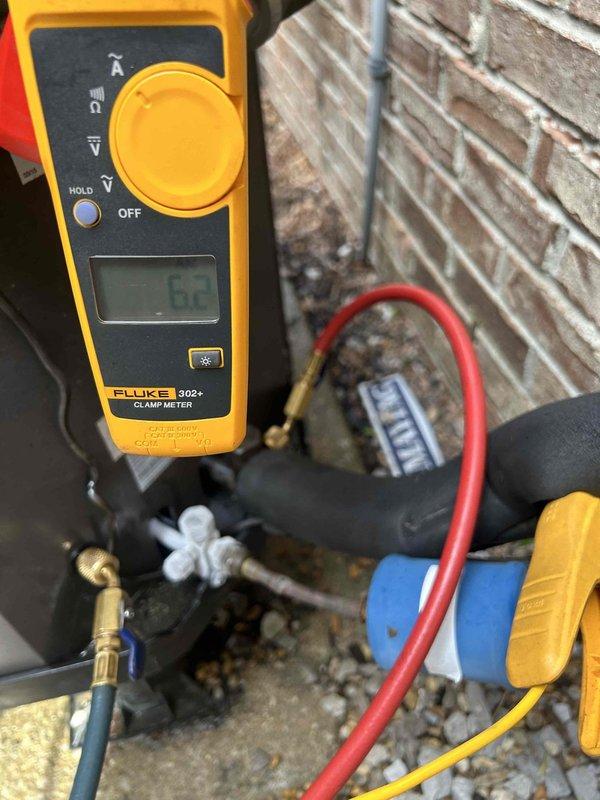 Performed scheduled care plan tune-up on dual HVAC system (heat pump and air handler x2) located in attic and first floor. Conducted comprehensive diagnostic testing using Fluke 302+ clamp meter and Fieldpiece digital analyzer to verify proper electrical readings and system pressures on the outdoor condensing unit. Customer-supplied 20x20x1 filter was installed during service.