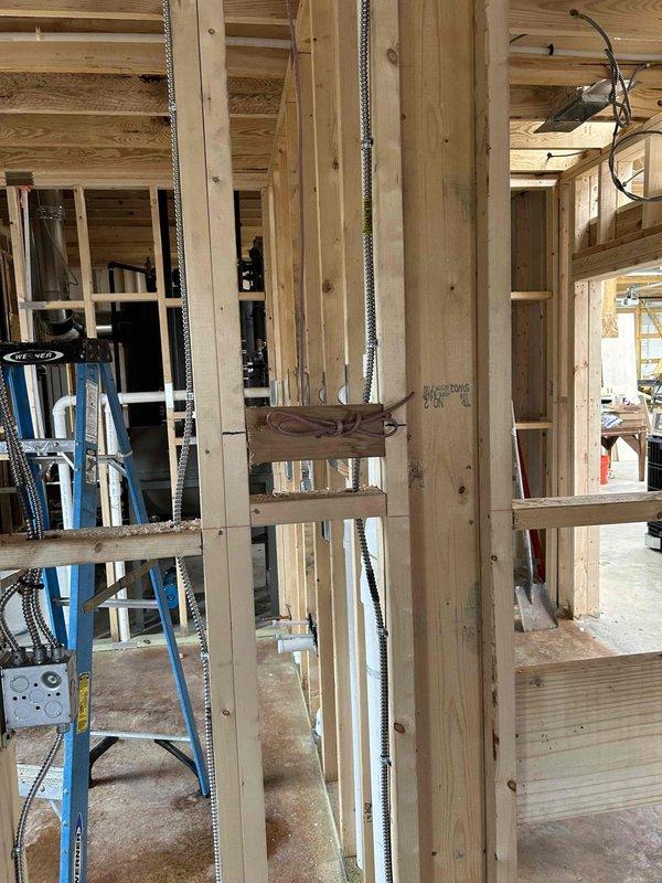 Successfully installed a complete HVAC system in an office space renovation, including a 3-ton 14 SEER2 Rheem/RUUD heat pump with R-454B refrigerant, 15kW auxiliary heat kit, and multi-positional air handler. System installation included comprehensive ductwork, safety components (overflow pan, water sensors), digital programmable thermostat, and venting for two customer-supplied bath fans.