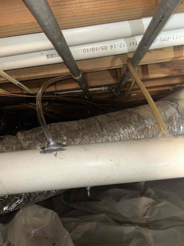 Performed final maintenance tune-up on dual AC/gas furnace systems located in crawl space, with customer-supplied 16x25x4 filters. Inspected electrical control panel components and connections, verified proper operation of circuit boards. Examined under-structure PVC piping, insulated ductwork, and support systems for integrity and proper installation.