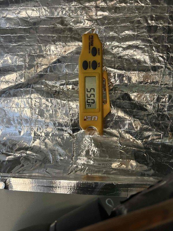 Responded to callback for two non-cooling systems installed in November. Diagnostic testing revealed supply air temperature of 70.8°F and return air temperature of 95.5°F, confirming inadequate cooling performance despite thermostats being properly set to cool mode at 68°F with fans operational. Systems require refrigerant charge verification and potential further diagnosis.