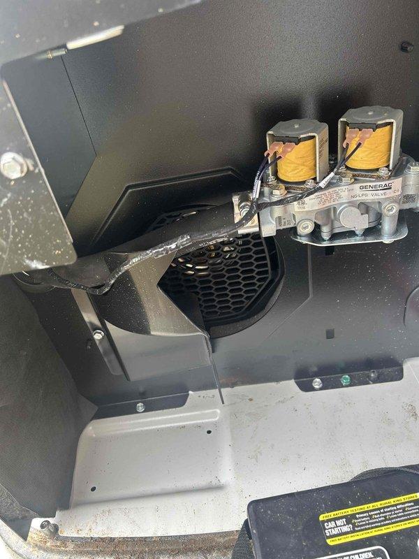 Responded to warranty call for a new Generac 14KW NEXTGEN generator (Serial #3017788325). Performed diagnostic inspection, documenting the battery installation and valve assembly condition with photos. Completed setup in FieldPro system and processed required warranty documentation.