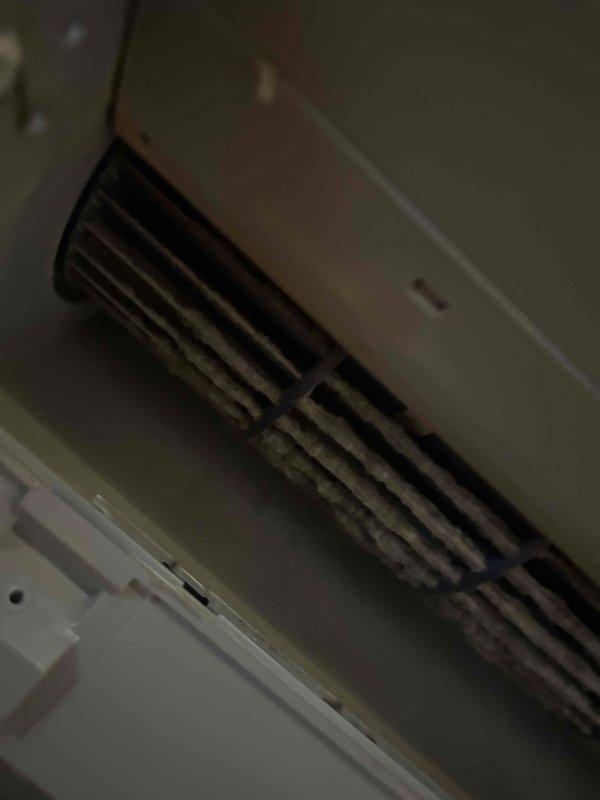 Performed scheduled Care Plan Tune Up on mini split system. Discovered significant dust and debris accumulation on both the exterior vents/fins and interior coil components, which was restricting proper airflow. Thoroughly cleaned all components to restore optimal system performance and efficiency.