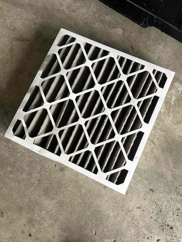 Responded to no-heat call for 4-year-old electric furnace system. Diagnosed thermostat communication failure preventing system operation. Removed and replaced clogged air filter which was restricting proper airflow, cleaned PVC exhaust vent pipe of accumulated residue, and restored system functionality. System now operating within normal parameters.