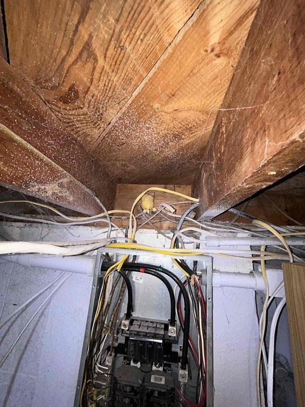 Responded to a water leak service call for an outdoor hose bibb with steady leaking. Upon inspection of the plumbing system through the exposed ceiling area, identified the source of the leak and completed necessary repairs to restore proper function. Water service was successfully restored to the home after testing to ensure leak was fully resolved.