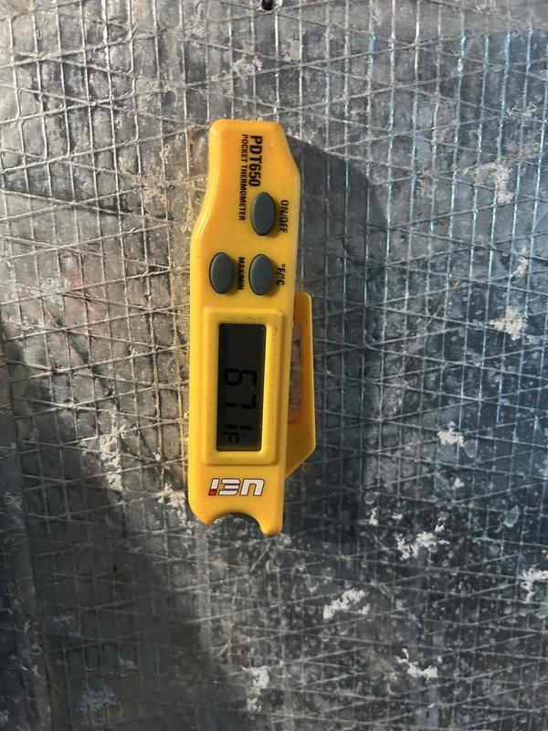 Completed preventive maintenance tune-up on ground floor air conditioning system located in crawlspace. Performed comprehensive system inspection, took temperature measurements at supply ductwork using calibrated digital thermometer to verify proper cooling performance and airflow. Customer supplied air filters for this maintenance visit.