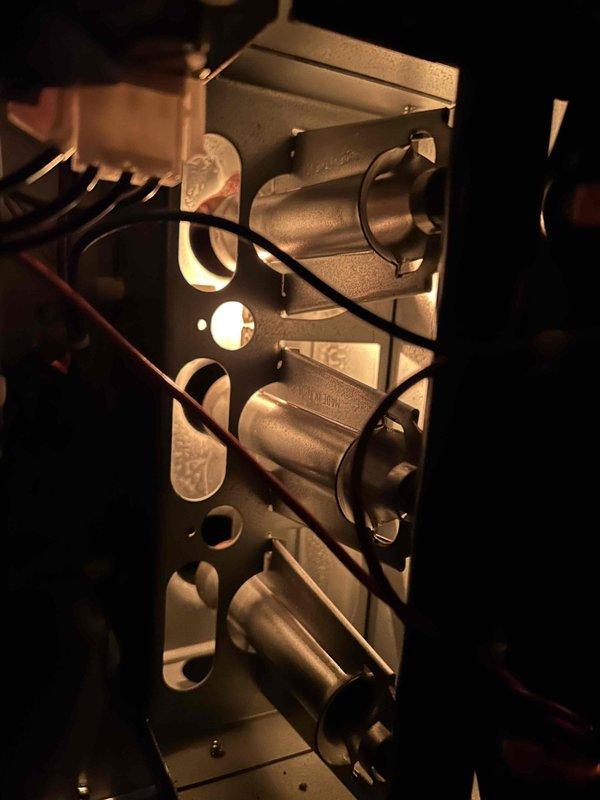 Performed comprehensive Care Plan tune-up service on air conditioning system and gas furnace equipment located in crawlspace. Completed thorough inspection of burner assembly, heat exchanger components, and all mechanical systems per maintenance protocol, with customer providing air filters for installation.