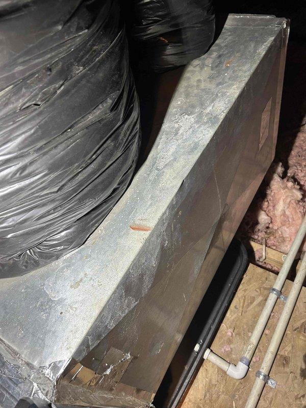 Completed routine maintenance inspection on three-year-old air conditioning system as part of preventative maintenance agreement. Performed comprehensive tune-up including visual inspection of attic-mounted air handler and ductwork, electrical testing of system components using clamp meter to verify proper amperage draw and voltage levels, and verification of all mechanical operations. System found operating within manufacturer specifications with no deficiencies noted. Unit maintained in good working condition.