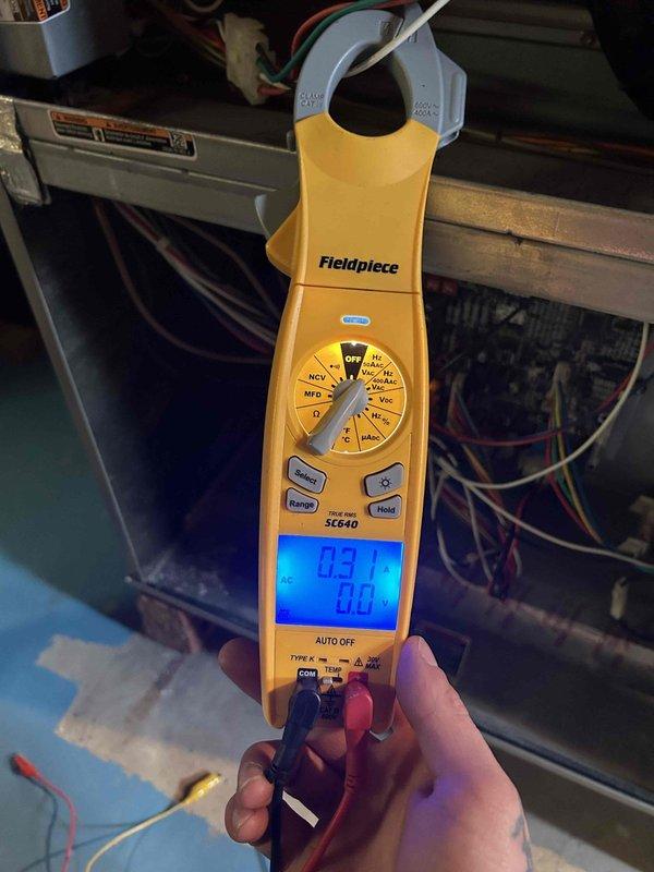 Completed comprehensive spring maintenance tune-up on residential HVAC system. Performed electrical diagnostics using clamp meter to verify proper amperage draw and system performance, inspected control board wiring and connections, and evaluated overall system operation. All components found operating within normal parameters with no issues identified during inspection.