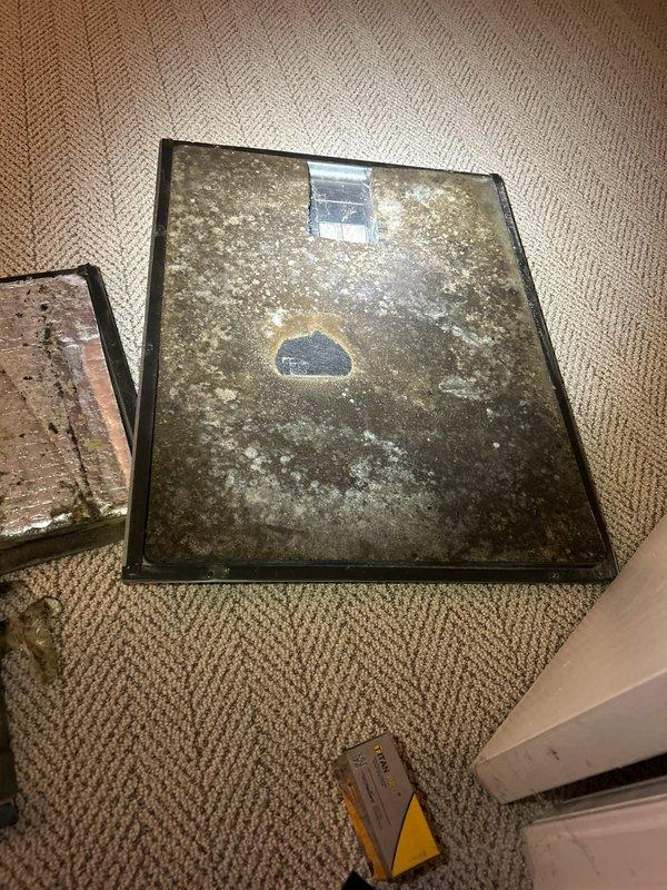 Serviced two HVAC systems in basement. Unit #1: 20-year-old Rheem system received new 10 MFD and 30 MFD capacitors, disassembled and cleaned condenser coil, cleaned evaporator coil, and installed drain safety switch. Unit #2: 11-year-old Carrier system received new 35/5 MFD dual capacitor, disassembled and cleaned condenser coil, cleaned evaporator coil, and installed drain safety switch. Replaced three 16x20x1 air filters. All systems tested and operating properly upon completion.