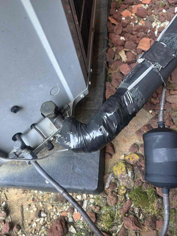 Responded to error code 179 on Carrier Infinity system reporting operation on emergency heat. Upon inspection, verified heat pump was cycling properly on low stage heating mode with electric heat strips remaining off as designed. Diagnosed error code as false alarm related to thermostat communication issue. Cleared fault code from system memory, confirmed proper refrigerant line connections at outdoor unit, and verified thermostat displaying correct equipment operating status with heat pump functioning as primary heat source. System restored to normal heating operation without requiring emergency heat mode.