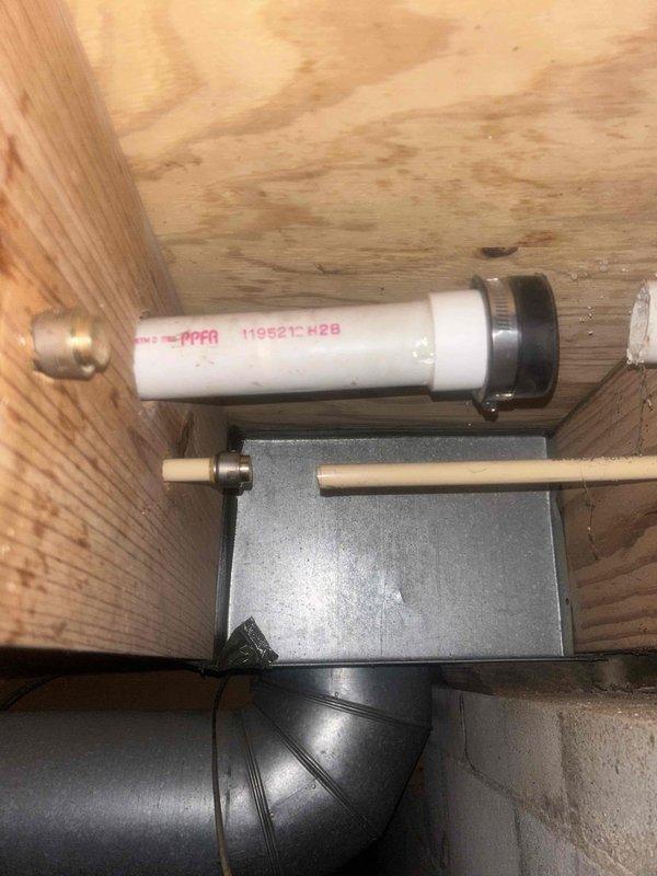 Responded to emergency plumbing service for burst hot and cold water supply lines to garage sink caused by freeze damage. Accessed crawl space and located compromised supply lines. Capped off both the hot and cold water lines and installed shut-off valves for future accessibility and maintenance. Removed the garage sink fixture as requested rather than attempting repair of the damaged lines. All work completed same day to prevent further water damage and restore system integrity.