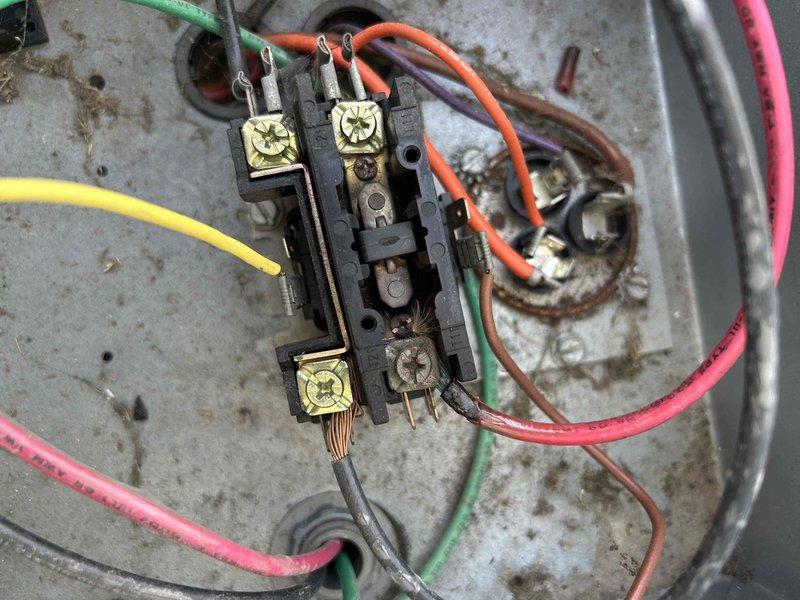 Completed comprehensive Care Plan maintenance on gas furnace and air conditioning system located in upstairs room. Performed thorough inspection of burner assembly, confirmed proper ignition sequence with all three burners operating efficiently and producing clean blue flames. Inspected and tested flame sensor, ignition electrode, and gas valve operation to ensure safe and reliable heating system performance. Evaluated electrical connections at contactor terminal block, noting visible corrosion and wear on mounting surface that will require monitoring during future service visits to prevent potential electrical issues.