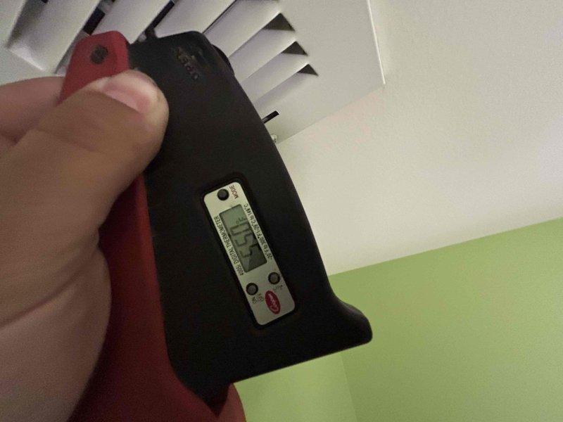 Completed comprehensive care plan tune-up on attic-mounted heat pump and air handler system. Performed system diagnostics, verified airflow and temperature differential at supply register using digital measuring instruments, and inspected ductwork and equipment installation. All components operating within manufacturer specifications, with customer providing their own 16x16x1 and washable filters as part of ongoing maintenance protocol.