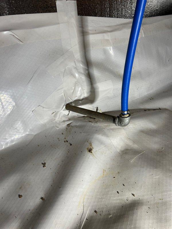 Conducted plumbing estimate for replacement of galvanized piping with PVC in crawlspace and exterior backyard area. Assessed existing piping infrastructure showing signs of corrosion and deterioration, documented conditions for comprehensive pipe replacement scope including interior mechanical spaces and outdoor foundation perimeter sections.