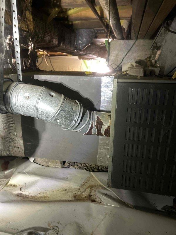 Completed scheduled filter change in basement mechanical room using customer-supplied filters. Accessed HVAC system through exterior deck hatch and performed filter replacement on furnace unit. Provided written quote for complete furnace replacement as requested.