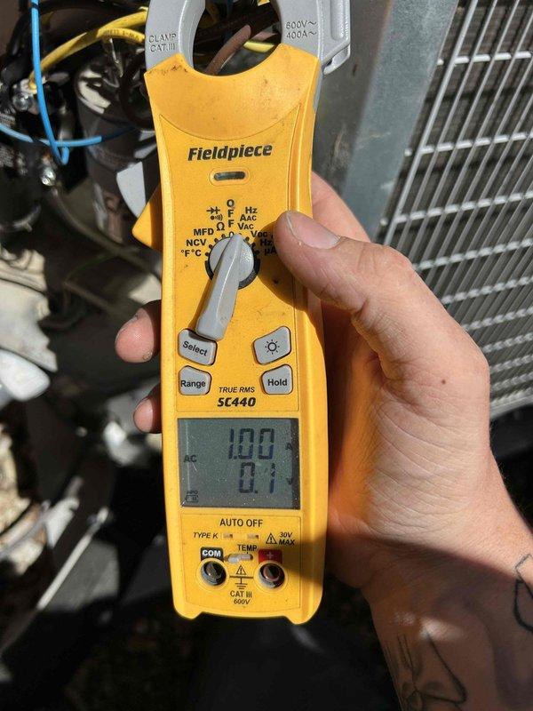 Completed Gold Level prepaid maintenance on single-system HVAC unit located in attic. Performed comprehensive inspection of air conditioning, gas furnace, and humidifier components. Verified electrical performance using digital clamp meter, confirming proper amperage draw and system operation. Inspected condenser unit, ductwork connections, and mounting hardware including vibration isolators and support brackets. Customer supplied replacement filters and humidifier pad as requested. All systems tested and operating within normal parameters upon completion.