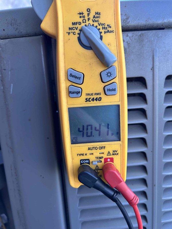 Completed annual care plan tune-up on 2014 AC/gas furnace system located in basement. Performed comprehensive system diagnostics using digital multimeter to verify electrical parameters, measured voltage readings at unit, and confirmed proper operational specifications. Customer provides 20x25x4 filter for system maintenance.