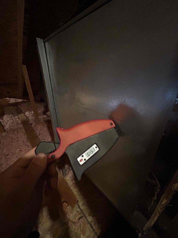 Completed comprehensive Care Plan tune-up on heat pump and air handler system located in attic space. Performed electrical diagnostics using clamp meter to verify proper amperage draws and electrical connections throughout the system. Measured and recorded temperature differentials across system components using infrared thermometer to ensure optimal heat transfer and system performance. Inspected all mechanical and electrical components, including capacitor, motor assemblies, and wiring connections. Customer will supply their own 16x20x1 air filter for the system. All tested components operating within manufacturer specifications at time of service.