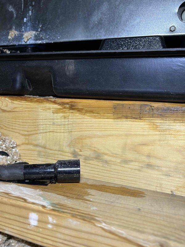 Responded to water leak from attic-mounted indoor unit that occurred after AC system resumed operation following storm outage. Found primary drain pan at capacity with visible water damage on ceiling below. Inspected condensate drain system and cleared clogged drain line obstruction. Verified proper drainage flow, tested system operation, and confirmed no additional leakage from unit.