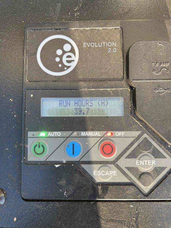 Completed comprehensive Titanium-level service on Generac Evolution 2.0 air-cooled standby generator (S# 3010258755) with 997 run hours. Performed full system inspection including physical condition assessment, fuel system verification, battery electrical testing, and high/low voltage connection testing of all electrical components. Replaced spark plugs, air filter, and oil filter as part of scheduled maintenance protocol. Conducted enclosure inspection (interior and exterior), verified proper valve adjustment, and executed complete system verification testing in both manual and automatic modes under load to confirm operational readiness and transfer switch functionality.