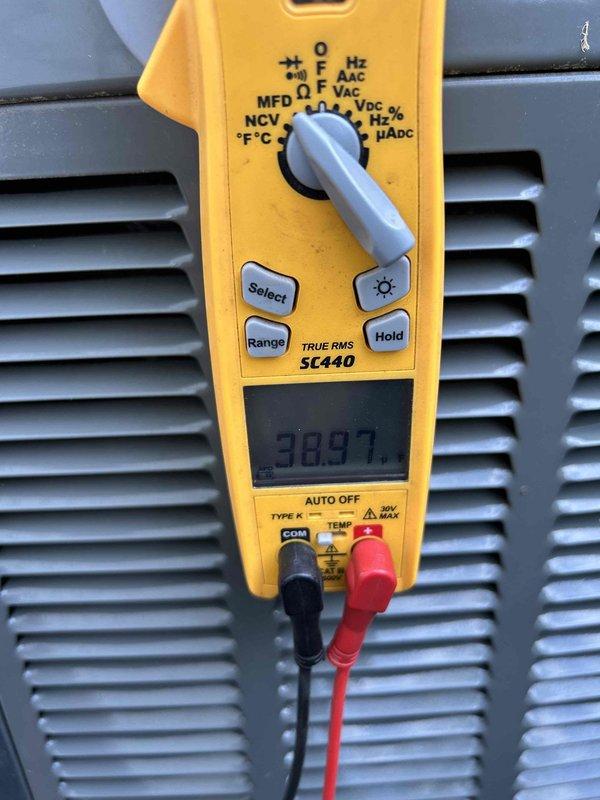 Completed comprehensive Care Plan tune-up service on Club Trio system consisting of three heat pumps and three air handlers. Performed full system diagnostics including electrical testing with multimeter showing proper voltage readings at 30.97V, inspected and verified capacitor functionality with proper microfarad ratings, and confirmed all electrical connections were secure across all units. Replaced air filters as requested: two 16x20x1 filters and one 20x25x1 filter. Verified UV light operation on sunroom unit per customer specifications and confirmed proper functionality. All three systems tested and operating within manufacturer specifications with no issues identified.