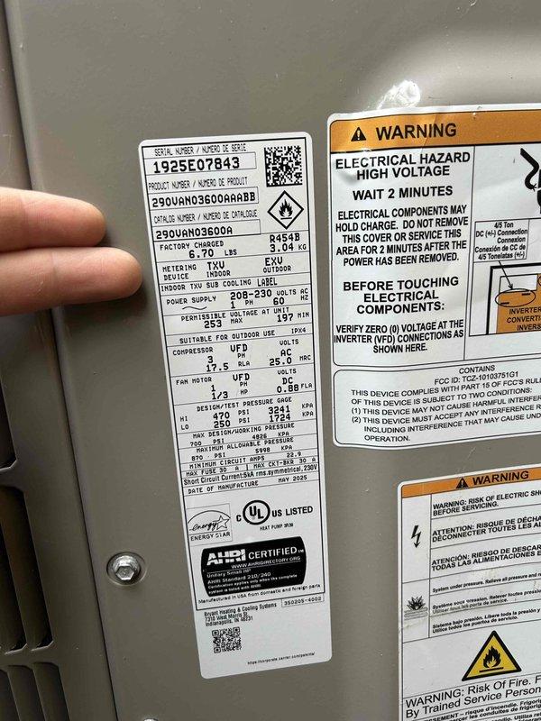 Performed comprehensive Club Duo maintenance on dual HVAC systems with heat pump/air handler located in upstairs closet and heat pump/gas furnace unit in basement. Replaced customer-supplied 20x25x5 filters on both systems and installed new #35 humidifier pad. Inspected Bryant furnace installation, verified proper operation of all components including ductwork connections, PVC venting, electrical systems, and safety controls. All equipment operating within manufacturer specifications upon completion.
